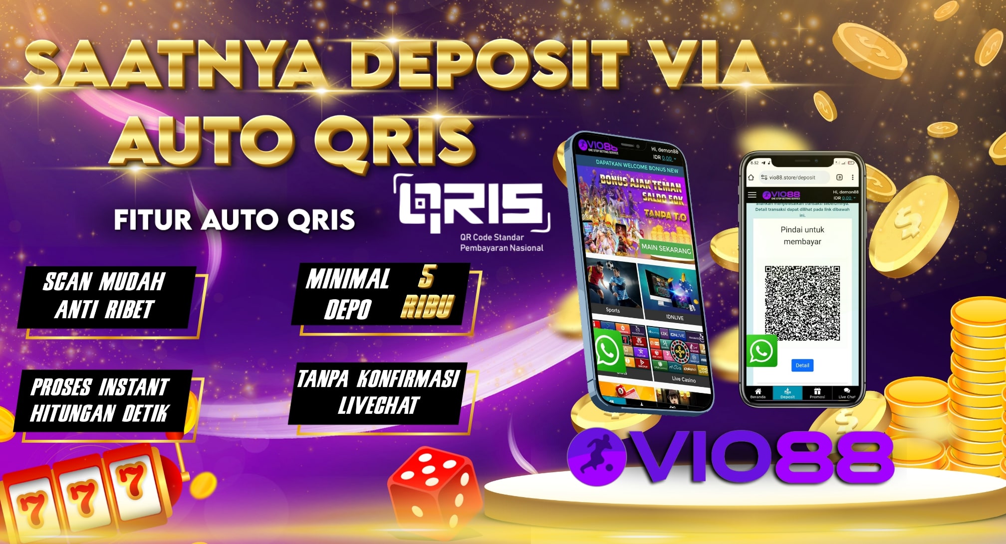 Agen Judi Online Deposit Via Auto QRIS